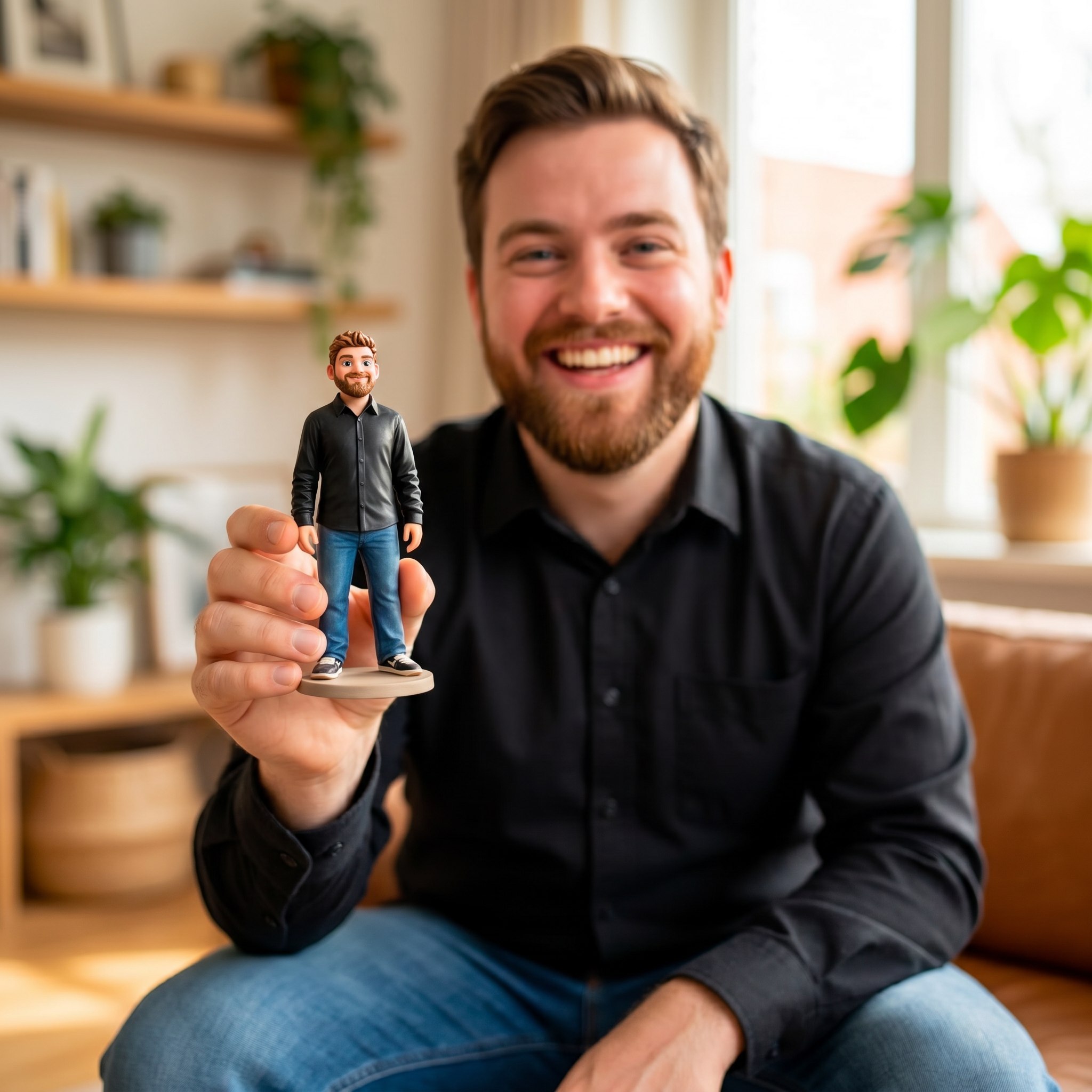 Gepersonaliseerde 3D Man foto 2
